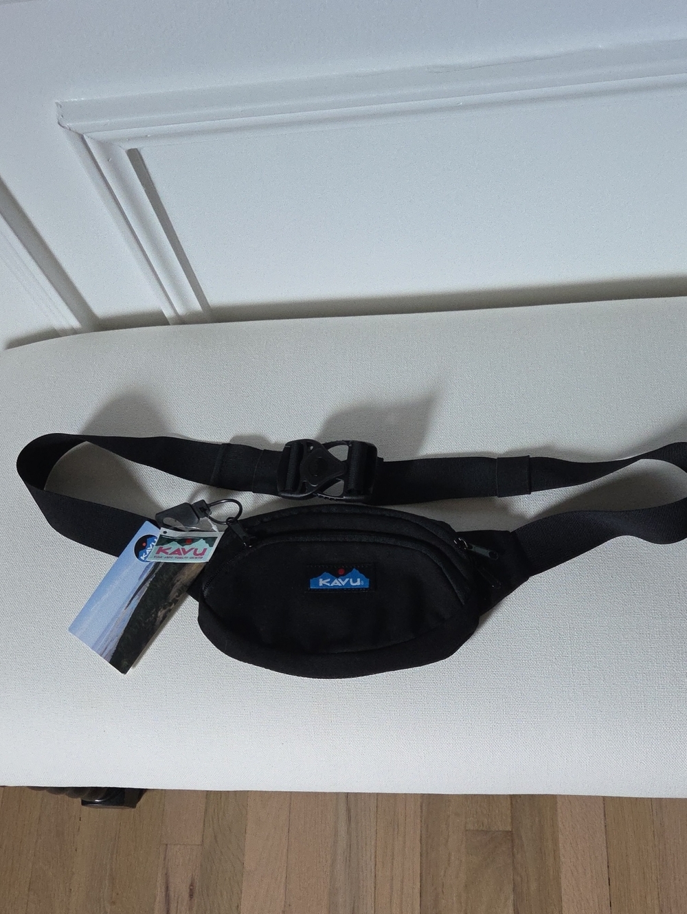 KAVU Black Classic Webbing Fanny Pack - Men's Belt Bag